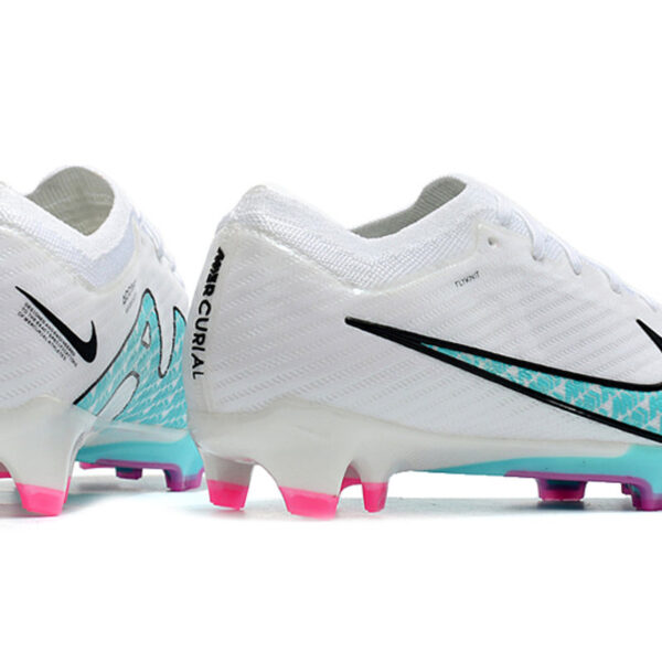 Nike Mecuiral Air Zoom White & Turquoise football cleats