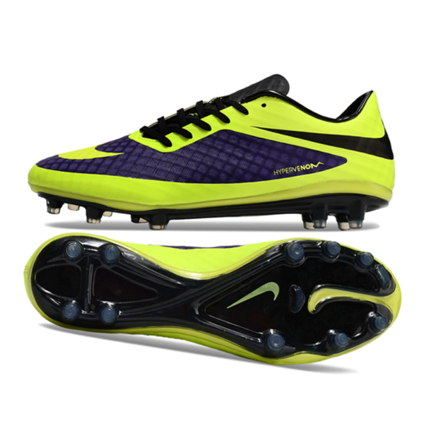 Nike Hypervenom Phantom FG Purple & Yellow football cleats