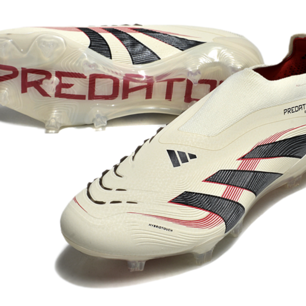 Adidas Predator Elite Tongue FG Off White/Core Black/Pure Ruby - football cleats