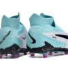 Nike Phantom GX High Turquoise & White football cleats