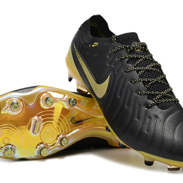 Nike Tiempo FG Black & Gold - football cleats