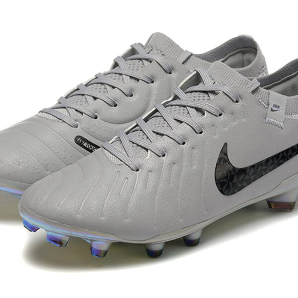 Nike Tiempo FG Silver football cleats
