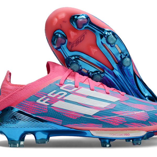 Adidas F50 Elite FG Pink & Blue football cleats