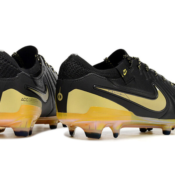 Nike Tiempo FG Black & Gold football cleats