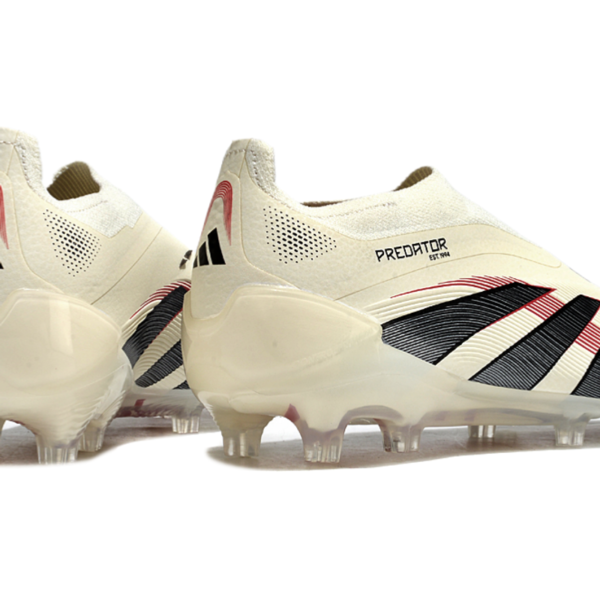 Adidas Predator Elite Tongue FG Off White/Core Black/Pure Ruby football cleats