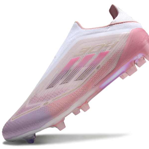 Adidas F50 Elite Pink & White Laceless gallery football cleats