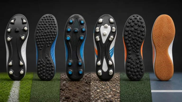 FG, AG, SG, MG, TF and indoor football boot soleplates compared